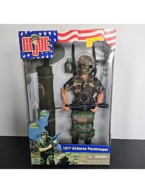 G I Joe ~ 2002 Hasbro  ~ 101st Airborne Paratrooper NEW IN ORIGINAL BOX